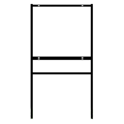 Black Metal Frame, 24x24, Bottom Rider